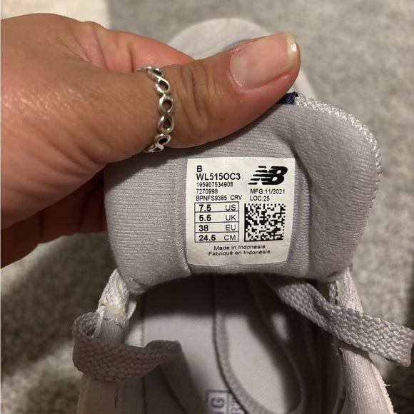 New Balance Kids' Gray and Blue Sneakers - Picture 6 of 7
